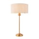 Endon-110728 - Highclere - Vintage Brass Table Lamp with Natural Linen Shade