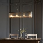 Ridgeton - Antique Brass 4 Light over Island Fitting with Ribbed Glass Ridgeton - Antique Brass 4 Light over Island Fitting with Ribbed Glass