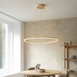 Staten - French Gold Round LED Pendant Staten - French Gold Round LED Pendant