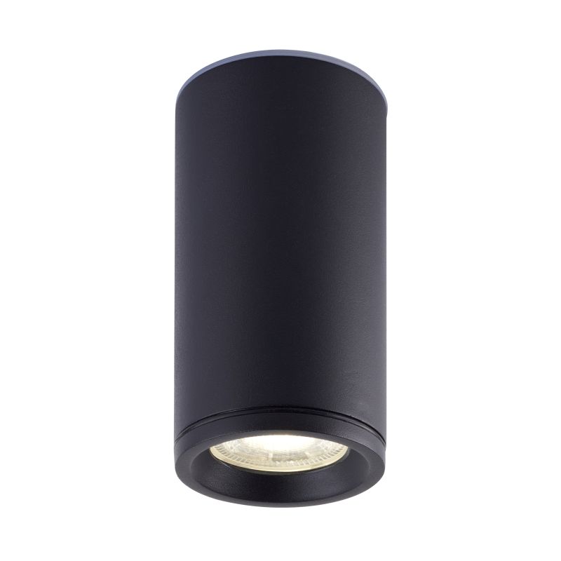 - Dango - Surface-Mounted Black Cylindrical Spotlight IP65 Saxby-110973 - Dango - Surface-Mounted Black Cylindrical Spotlight IP65