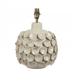 Borello - Base Only - Gloss Vintage White Glaze Table Lamp Borello - Base Only - Gloss Vintage White Glaze Table Lamp