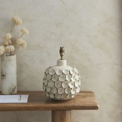 Borello - Base Only - Gloss Vintage White Glaze Table Lamp Borello - Base Only - Gloss Vintage White Glaze Table Lamp