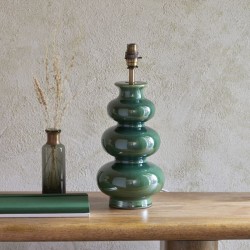 Monroe - Base Only - Gloss Green Glaze Table Lamp Monroe - Base Only - Gloss Green Glaze Table Lamp
