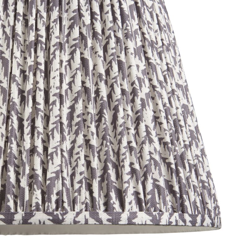 Endon-111299 - Leaf - Shade Only - 40 cm Pearl Grey Leaf Tapered Shade