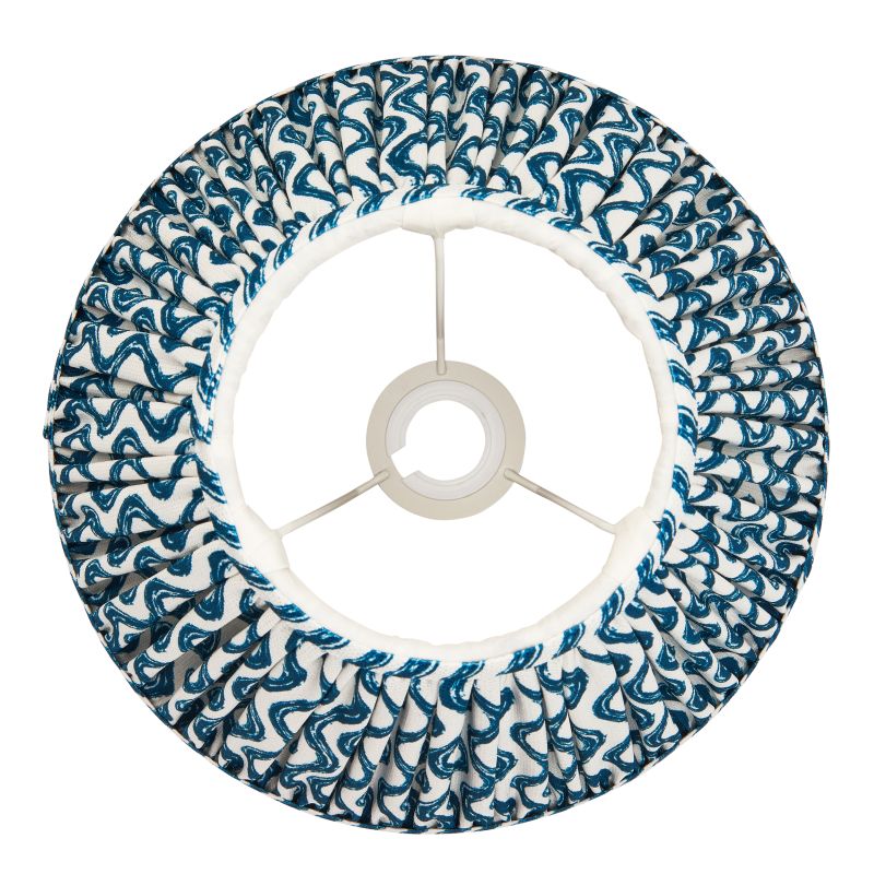 Endon-111303 - Ripple - Shade Only - 30 cm Marlin Blue Tapered Shade