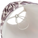 Zigzag - Shade Only - 16 cm Pearl Grey Tapered Shade - Clip Gimbal Zigzag - Shade Only - 16 cm Pearl Grey Tapered Shade - Clip Gimbal