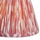 Endon-111337 - Ikat - Shade Only - 16 cm Coral Pink Tapered Shade - Clip Gimbal