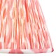 Endon-111339 - Ikat - Shade Only - 25 cm Coral Pink Tapered Shade