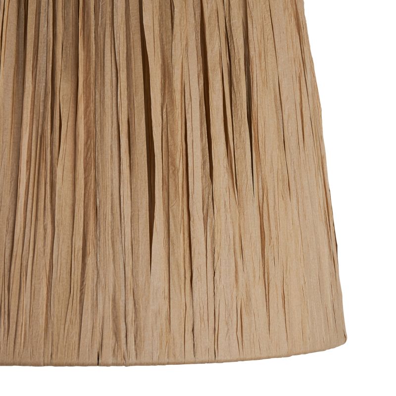 Endon-111507 - Raffia - Shade Only - 32 cm Wrapped Natural Tapered Shade