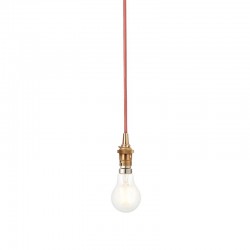 Eltham - Brushed Aged Brass Suspension B22 with Red Cable Eltham - Brushed Aged Brass Suspension B22 with Red Cable