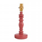 Bibury - Base Only - Satin Pink Clay Wooden Table Lamp Bibury - Base Only - Satin Pink Clay Wooden Table Lamp