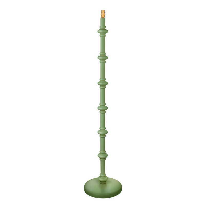 Endon-111604 - Carnaby - Base Only - Satin Cotswold Green Wooden Floor Lamp