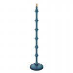 Carnaby - Base Only - Satin Marlin Blue Wooden Floor Lamp Carnaby - Base Only - Satin Marlin Blue Wooden Floor Lamp