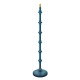 Endon-111605 - Carnaby - Base Only - Satin Marlin Blue Wooden Floor Lamp