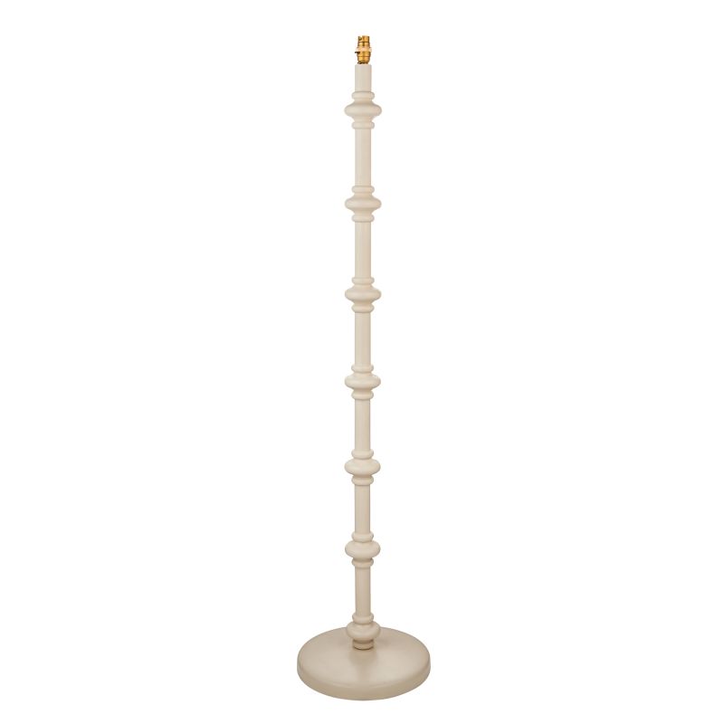 Endon-111606 - Carnaby - Base Only - Satin Almond White Wooden Floor Lamp