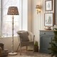 Endon-111606 - Carnaby - Base Only - Satin Almond White Wooden Floor Lamp