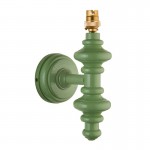 Carnaby - Base Only - Satin Cotswold Green Wooden Wall Lamp Carnaby - Base Only - Satin Cotswold Green Wooden Wall Lamp