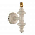 Carnaby - Base Only - Satin Almond White Wooden Wall Lamp Carnaby - Base Only - Satin Almond White Wooden Wall Lamp