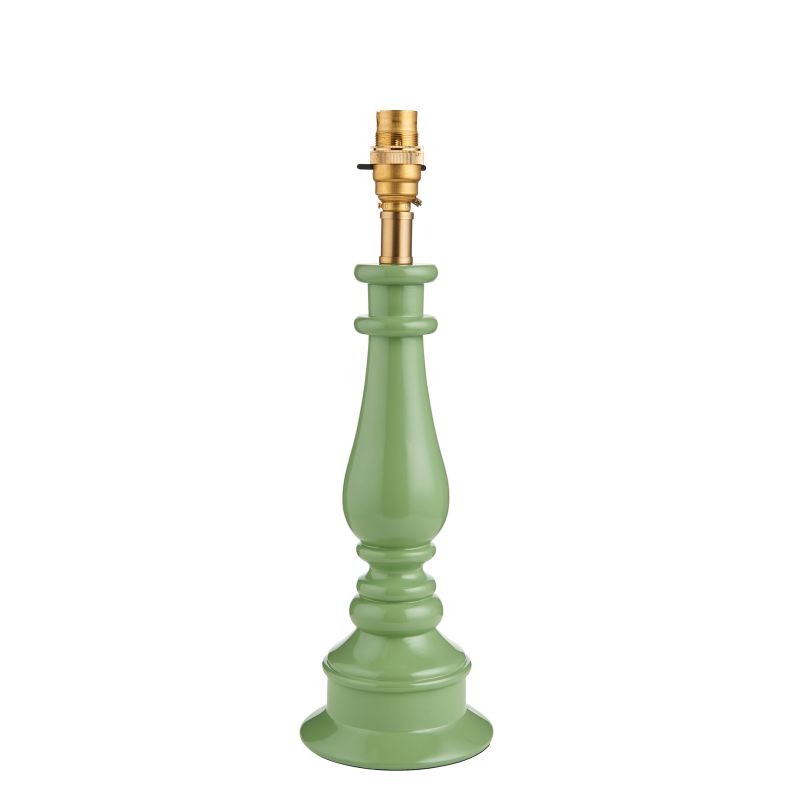 Endon-112164 - Myrtle - Base Only - Cotswold Green & Brass Table Lamp