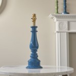 Myrtle - Base Only - Marlin Blue & Brass Table Lamp Myrtle - Base Only - Marlin Blue & Brass Table Lamp