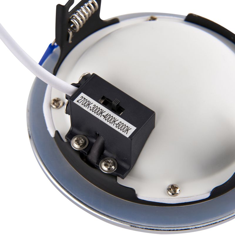 - OrbitalPRO - Chrome CCT Recessed Downlight IP65 Saxby-112544 - OrbitalPRO - Chrome CCT Recessed Downlight IP65