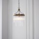 Endon-112572 - Marietta - Antique Brass Pendant with Clear Glass Rods