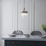 Marietta - Antique Brass Pendant with Clear Glass Rods Marietta - Antique Brass Pendant with Clear Glass Rods