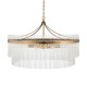 Endon-112574 - Marietta - Antique Brass 7 Light Centre Fitting with Clear Glass Rods