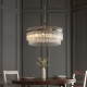 Endon-112574 - Marietta - Antique Brass 7 Light Centre Fitting with Clear Glass Rods