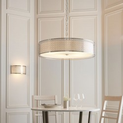 Cordero - Satin Nickel 5 Light Pendant with White Glass Diffuser Cordero - Satin Nickel 5 Light Pendant with White Glass Diffuser