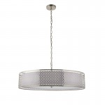 Cordero - Satin Nickel 5 Light Pendant with White Glass Diffuser Cordero - Satin Nickel 5 Light Pendant with White Glass Diffuser