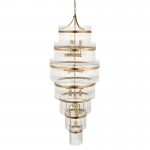 Marietta - Antique Brass 21 Light Chandelier with Clear Glass Rods Marietta - Antique Brass 21 Light Chandelier with Clear Glass Rods
