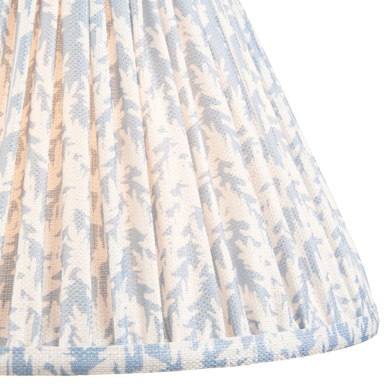 Endon-112917 - Leaf - Shade Only - 30 cm Shell Bay Blue Leaf Tapered Shade