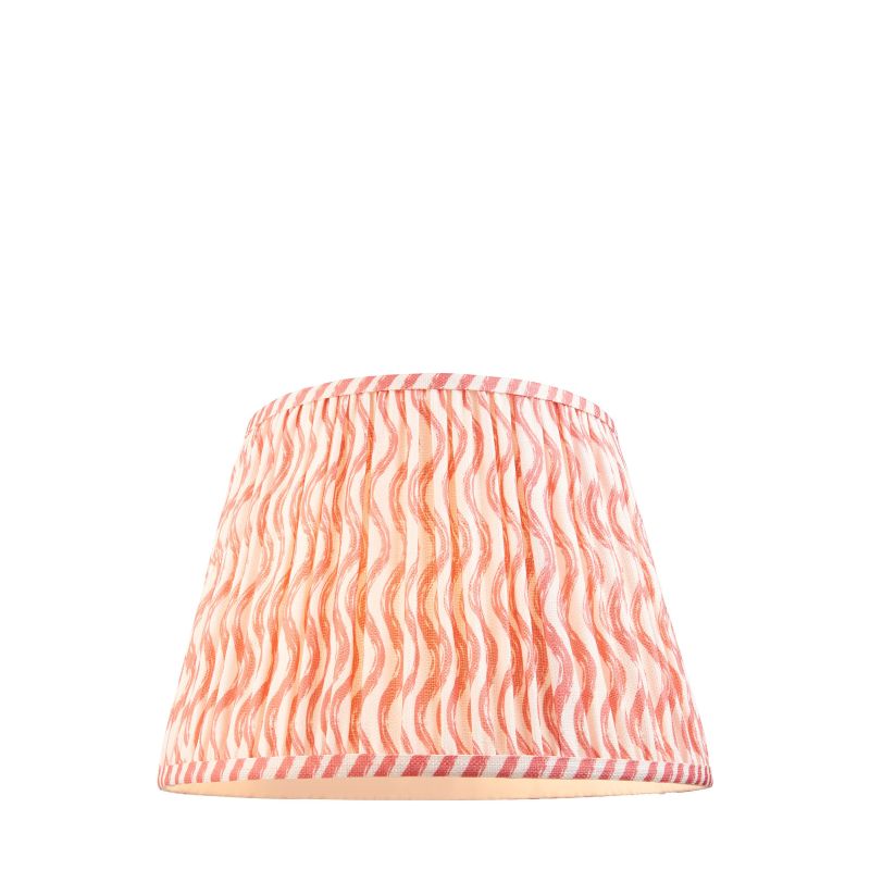 Endon-113060 - Ripple - Shade Only - 35 cm Coral Pink Tapered Shade