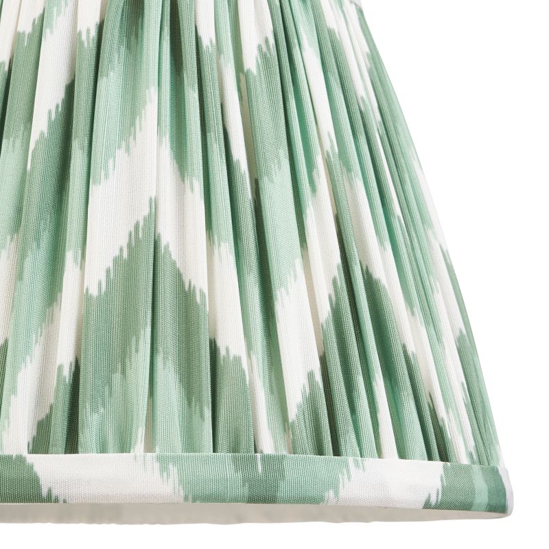 Endon-113065 - Zigzag - Shade Only - 20 cm Cotswold Green Tapered Shade