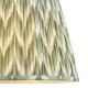 Endon-113069 - Zigzag - Shade Only - 40 cm Cotswold Green Tapered Shade