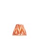 Endon-113070 - Zigzag - Shade Only - 16 cm Apricot Orange Tapered Shade - Clip Gimbal