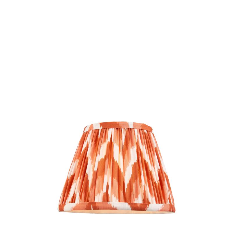 Endon-113071 - Zigzag - Shade Only - 20 cm Apricot Orange Tapered Shade