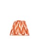 Endon-113071 - Zigzag - Shade Only - 20 cm Apricot Orange Tapered Shade