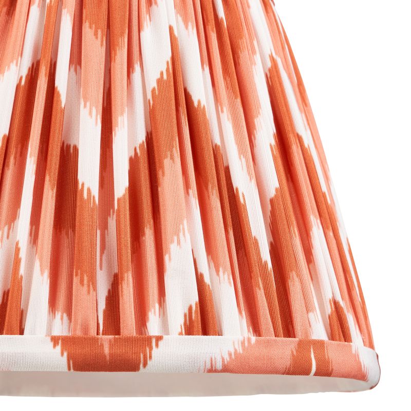 Endon-113071 - Zigzag - Shade Only - 20 cm Apricot Orange Tapered Shade