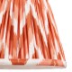 Endon-113071 - Zigzag - Shade Only - 20 cm Apricot Orange Tapered Shade