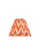 Endon-113072 - Zigzag - Shade Only - 25 cm Apricot Orange Tapered Shade