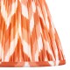 Endon-113072 - Zigzag - Shade Only - 25 cm Apricot Orange Tapered Shade