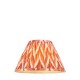 Endon-113073 - Zigzag - Shade Only - 30 cm Apricot Orange Tapered Shade