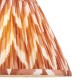 Endon-113073 - Zigzag - Shade Only - 30 cm Apricot Orange Tapered Shade