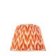 Endon-113074 - Zigzag - Shade Only - 35 cm Apricot Orange Tapered Shade