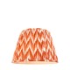 Endon-113075 - Zigzag - Shade Only - 40 cm Apricot Orange Tapered Shade