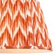 Endon-113075 - Zigzag - Shade Only - 40 cm Apricot Orange Tapered Shade