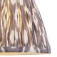 Endon-113083 - Ikat - Shade Only - 20 cm Pearl Grey Tapered Shade