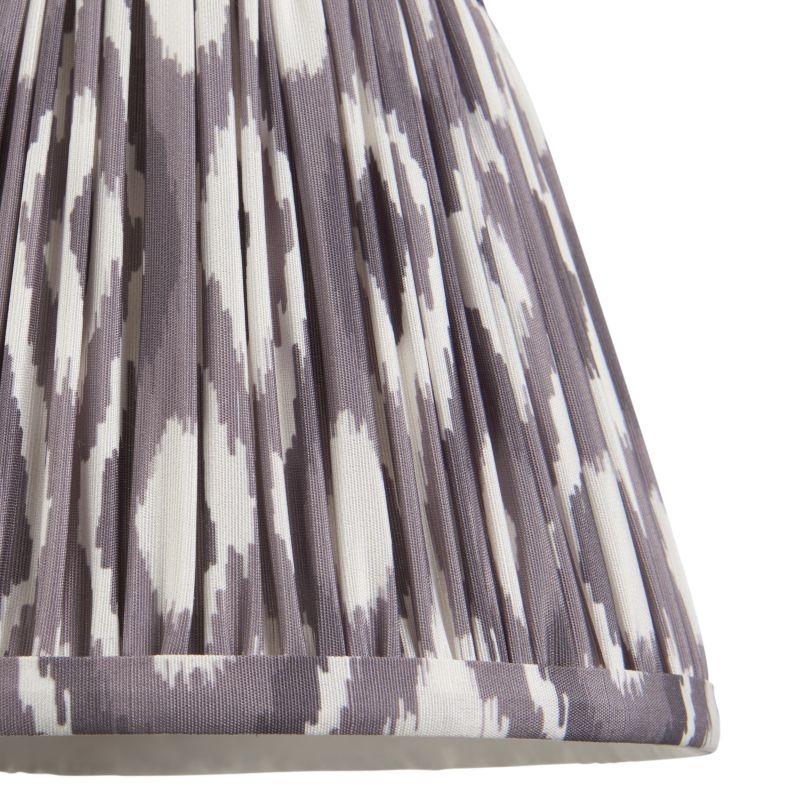 Endon-113083 - Ikat - Shade Only - 20 cm Pearl Grey Tapered Shade